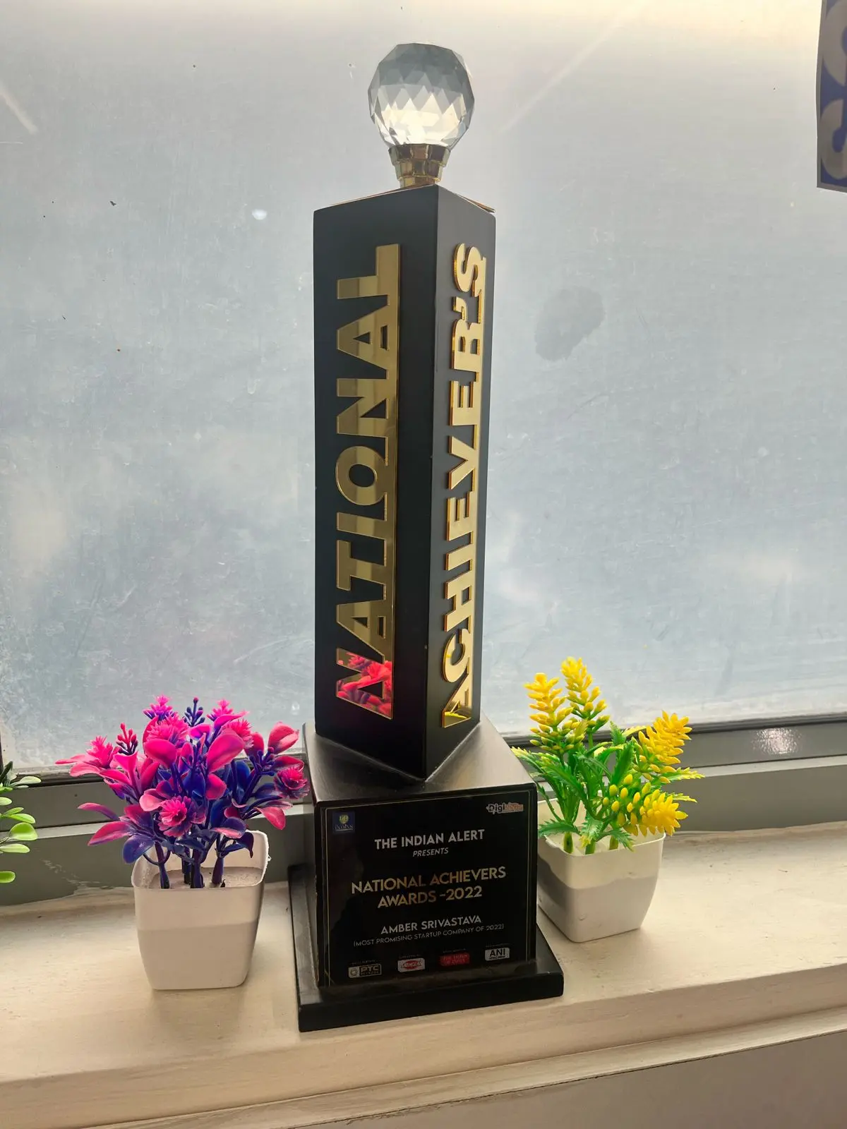 National Achievers Award trophy